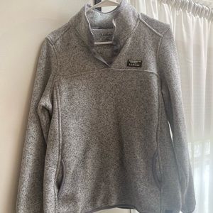 L.L. Bean Fleece in Gray size Large.